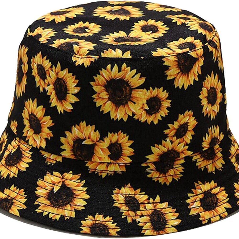 Unisex Print Double-Side-Wear Reversible Bucket Hat